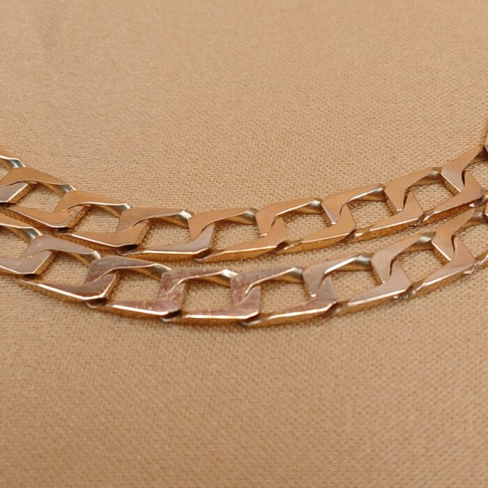 9ct Yellow Gold Square Link Curb Chain 20" from Ac Jewellery, Leeds