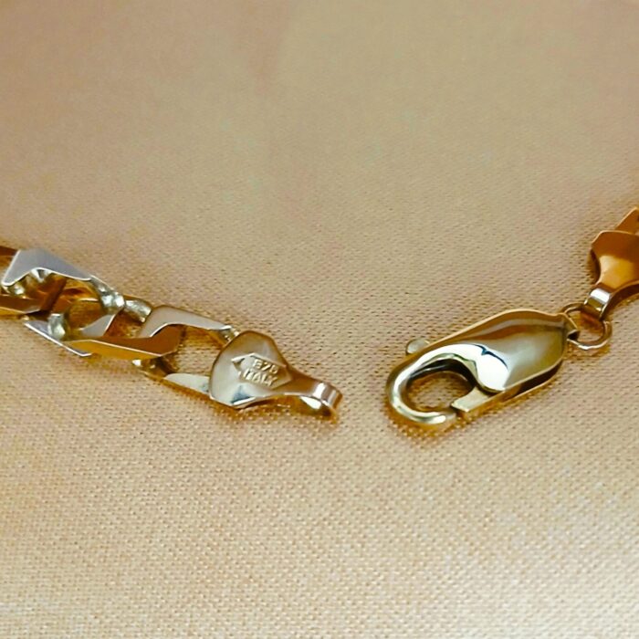 9ct Yellow Gold Square Link Curb Chain 20" from Ac Jewellery, Leeds