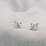 0.60ct Round Diamond Solitaire Stud Earrings 18ct White Gold from Ace Jewellery, Leeds