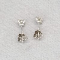 0.60ct Round Diamond Solitaire Stud Earrings 18ct White Gold from Ace Jewellery, Leeds