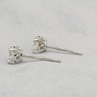 0.60ct Round Diamond Solitaire Stud Earrings 18ct White Gold from Ace Jewellery, Leeds