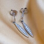 0.10ct Diamond Drop Earrings 9ct White Gold from Ace Jewellery, Leeds