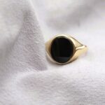 9ct Yellow Gold Onyx Men's Signet Ring from Ace Jewellery, Leeds