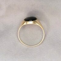 9ct Yellow Gold Onyx Men's Signet Ring from Ace Jewellery, Leeds
