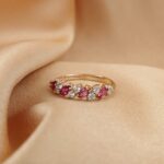 0.30ct Ruby & Cubic Zirconia Ring 9ct Yellow Gold from Ace Jewellery, Leeds