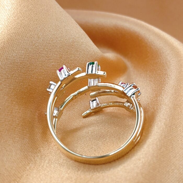 0.67ct Multi-Stone Split-Shank Ring 14ct Yellow Gold from Ace Jewellery, Leeds