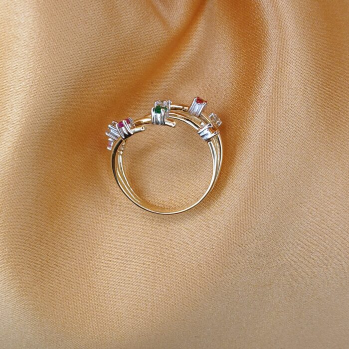 0.67ct Multi-Stone Split-Shank Ring 14ct Yellow Gold from Ace Jewellery, Leeds