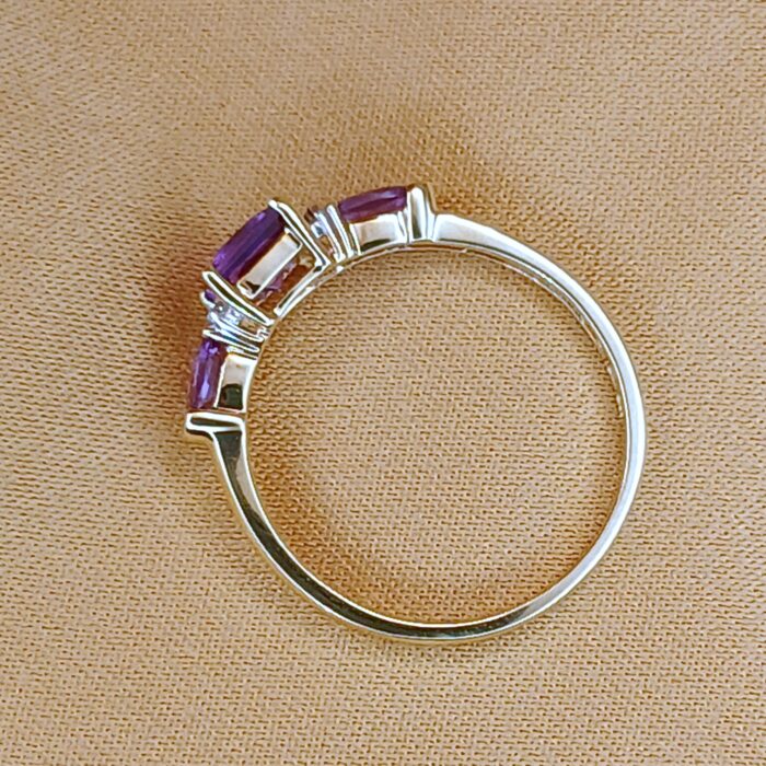 1.03ct Amethyst & Diamond Ring 9ct Yellow Gold from Ace Jewellery, Leeds