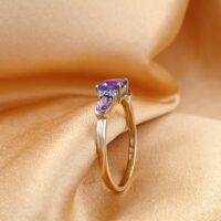 1.03ct Amethyst & Diamond Ring 9ct Yellow Gold from Ace Jewellery, Leeds