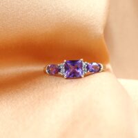 1.03ct Amethyst & Diamond Ring 9ct Yellow Gold from Ace Jewellery, Leeds