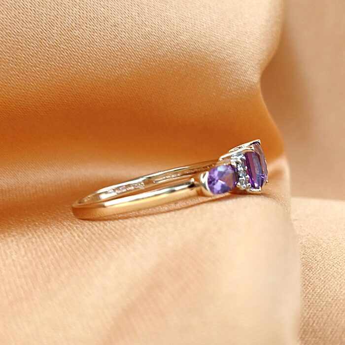 1.03ct Amethyst & Diamond Ring 9ct Yellow Gold from Ace Jewellery, Leeds