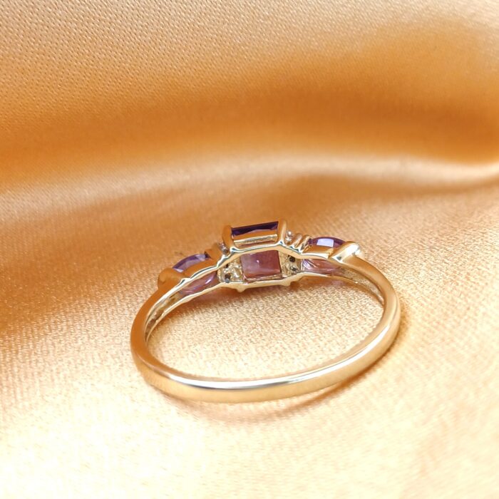 1.03ct Amethyst & Diamond Ring 9ct Yellow Gold from Ace Jewellery, Leeds