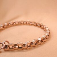 9ct Rose Gold Antique Geometric Link Bracelet from Ace Jewellery, Leeds