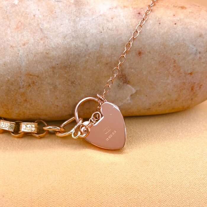 9ct Rose Gold Antique Geometric Link Bracelet from Ace Jewellery, Leeds