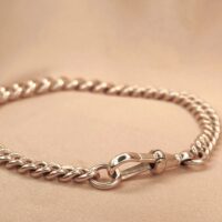 9ct Yellow Gold Graduated Antique Curb Link Bracelet from Ace Jewellery, Leeds