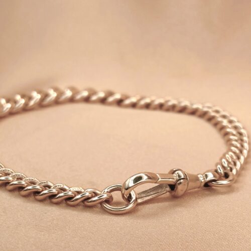 9ct Yellow Gold Graduated Antique Curb Link Bracelet from Ace Jewellery, Leeds