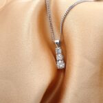 0.83ct Three-Stone Graduated Diamond Pendant Necklace 18ct White Gold from Ace Jewellery, Leeds