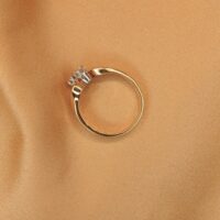 18ct Yellow Gold 0.25ct Diamond Two Stone Twist Ring from Ace Jewellery, Leeds