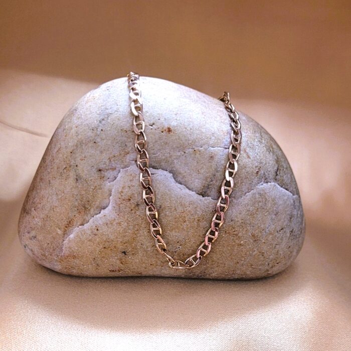 9ct Rose Gold Laddered Curb Chain 19 3/4" from Ace Jewellery, Leeds