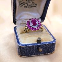 2.27ct Ruby & Diamond Cluster Ring 9ct Yellow Gold from Ace Jewellery, Leeds