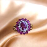 2.27ct Ruby & Diamond Cluster Ring 9ct Yellow Gold from Ace Jewellery, Leeds