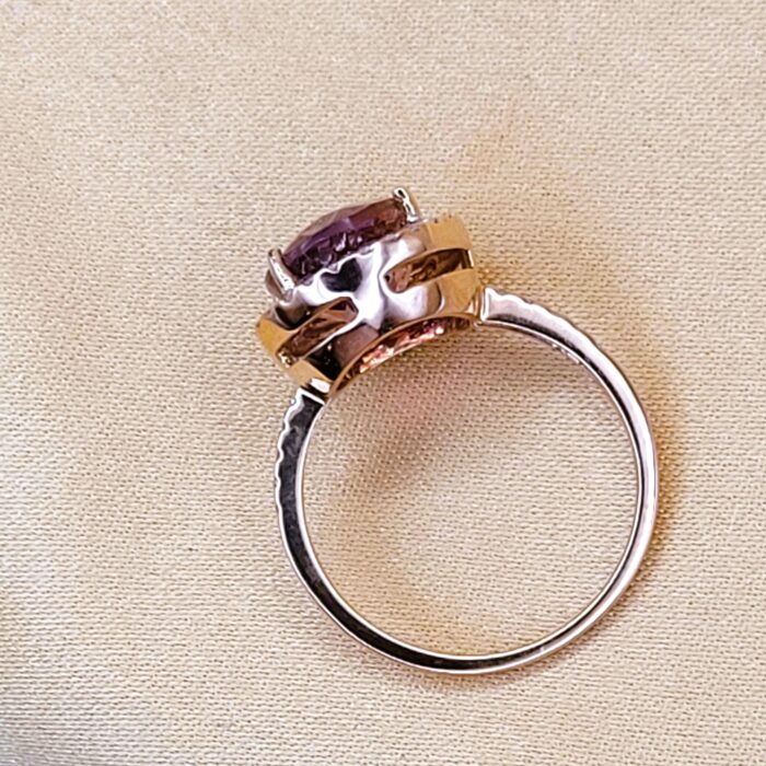 2.65ct Pink Tourmaline & Diamond Ring 18ct Rose Gold from Ace Jewellery, Leeds