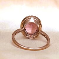 2.65ct Pink Tourmaline & Diamond Ring 18ct Rose Gold from Ace Jewellery, Leeds