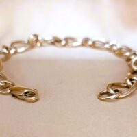 9ct Yellow Gold Curb Link Bracelet from Ace Jewellery, Leeds