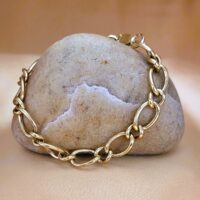 9ct Yellow Gold Curb Link Bracelet from Ace Jewellery, Leeds