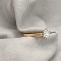 1.01ct Diamond Solitaire Engagement Ring 18ct Yellow Gold from Ace Jewellery, Leeds