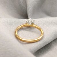1.01ct Diamond Solitaire Engagement Ring 18ct Yellow Gold from Ace Jewellery, Leeds