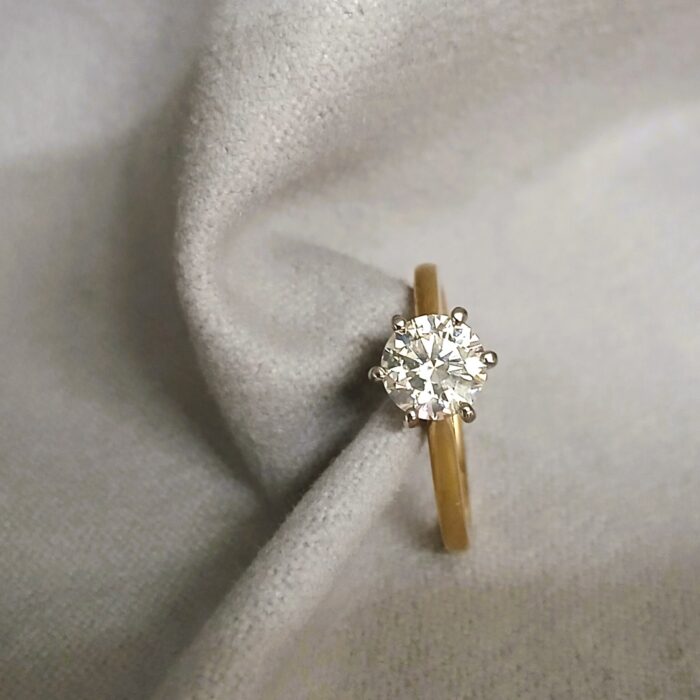 1.01ct Diamond Solitaire Engagement Ring 18ct Yellow Gold from Ace Jewellery, Leeds